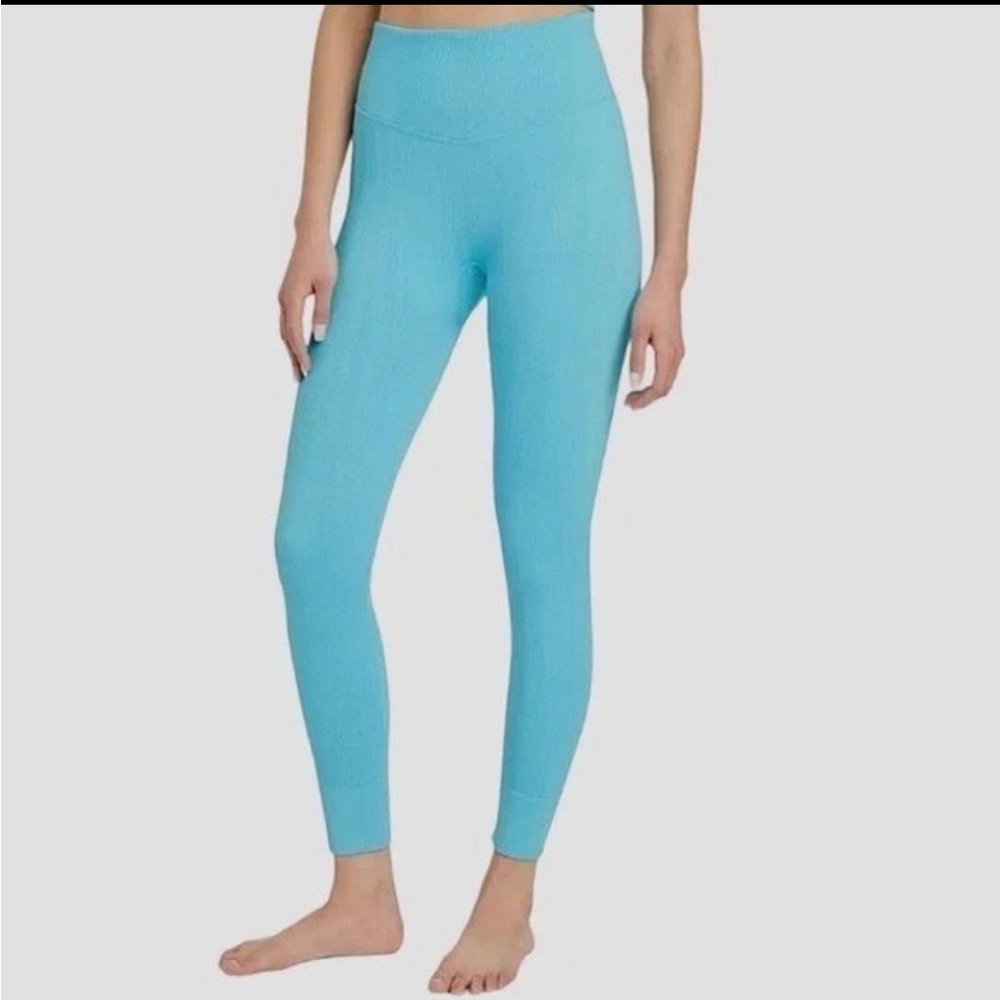 Blue High-Waisted Leggings